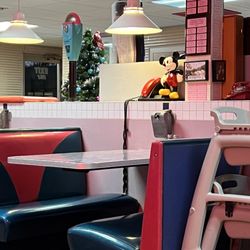Pixie Restaurant - Old school Mickey Mouse phone and booth