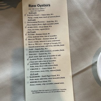 The Oyster Bar - Seafood Near Me - Bow, Washington