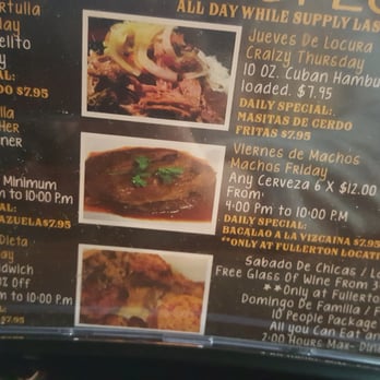 Senor Pan Cafe - Fullerton - Their specials ate pretty good ones - Cuban Near Me - Chicago, Illinois Senor Pan Cafe - Fullerton - Their specials ate pretty good ones - Cuban Near Me - Chicago, Illinois