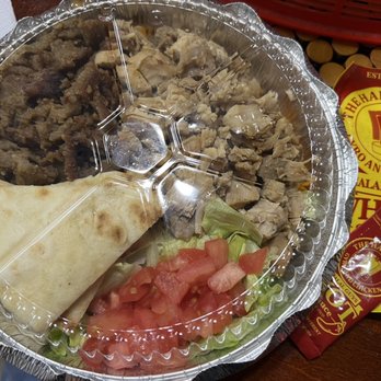 The Halal Guys - Chicken & Beef Gyro Platter - Middle Eastern Near Me - Boston, Massachusetts