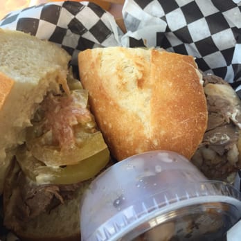 Grégoire - Beef brisket sandwich with pickled tomato. Ehh.... - French Near Me - Berkeley, California