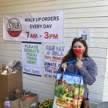 Sola Coffee Cafe - NC Food Bank food donations! - Coffee & Tea Near Me - Raleigh, North Carolina