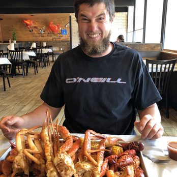 Kickin Seafood Cajun Style. - Happy man! - Cajun/Creole Near Me - Orem, Utah