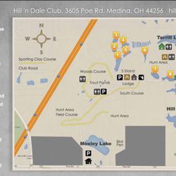Hill'n Dale Club - Map of grounds