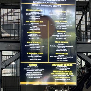 Crooked Can Brewery - Crooked Can Craft Beer Menu - Breweries Near Me - Minneola, Florida