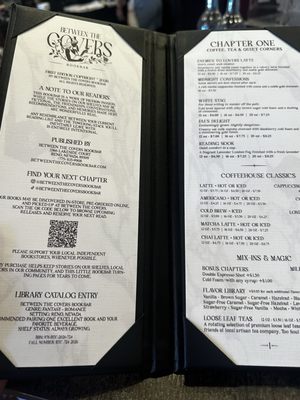 Menu photo 1 Between the Covers Book Bar Reno, NV Menu photo 1 Between the Covers Book Bar Reno, NV
