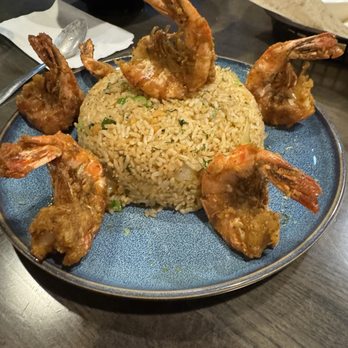 Amazing Basil - Salty Egg Yolk Fried Rice w/ T 鹹蛋黃蝦炒飯 - Asian Fusion Near Me - Fremont, California