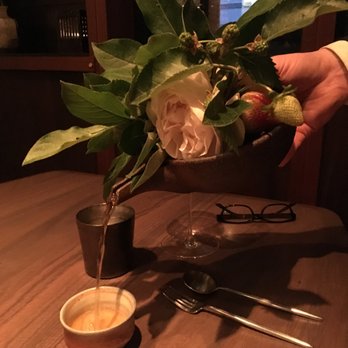 SingleThread Restaurant & Inn - Tea Service with flower covered teapot! - New American Near Me - Healdsburg, California