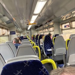 Railway Station - Fort William - Seating area of coach. Very comfortable