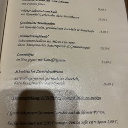 Restaurant Himmelreich - Speisekarte