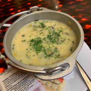 Michael Patrick's Brasserie - Cream of chicken florentine (out of a can, but ok) - American Near Me - Atlantic City, New Jersey Michael Patrick's Brasserie - Cream of chicken florentine (out of a can, but ok) - American Near Me - Atlantic City, New Jersey