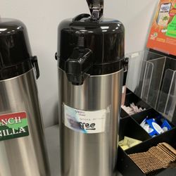Millburn On The Go - The specially spiced coffee is in a carafe on the end.