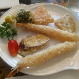 Appetizer shrimp & veggie tempura. Okay Appetizer shrimp & veggie tempura. Okay