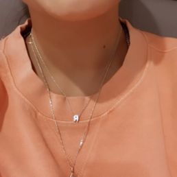 Dainty letter necklace Dainty letter necklace