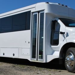The Dallas Transporter - One of our larger 34-pax party buses! Text us at 214.444.3574 or get a quote on TheDallasTransporter.com anytime!