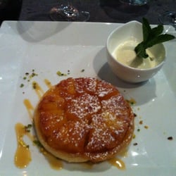 Auberge de l'Ile - Dessert: tatin d'ananas et glace à la vanille