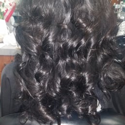 The hair my client purchased curled very nicely!