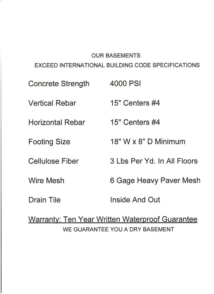 WAYNE HOLMES BASEMENTS 1950 Ridgelea Dr, Salina, Kansas General