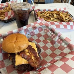 BYOB burger and fries