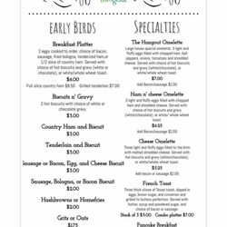 Halle's Hangout - Menu