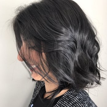 Single Process Color And Shattered Bob Haircut For An Effortless