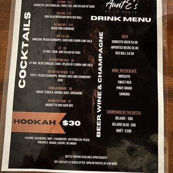 Aunt E’s Southern Cuisine - 02DEC2023 Cocktail Menu - Chicken Wings Near Me - Greensboro, North Carolina Aunt E’s Southern Cuisine - 02DEC2023 Cocktail Menu - Chicken Wings Near Me - Greensboro, North Carolina