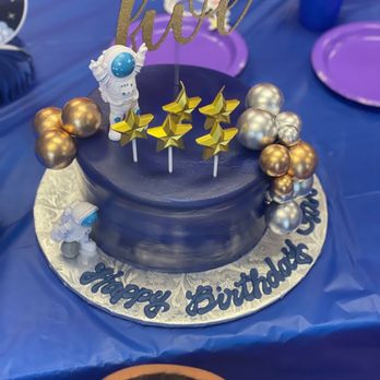 Sweet Kream Bakery - Navy blue buttercream frosted Round Cake 8" (red velvet) - Bakeries Near Me - Chesapeake, Virginia