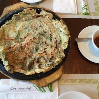 Seoul - Boston - Vegetable Korean Scallion Pancake $10.95 4/2016 - Korean Near Me - Boston, Massachusetts Seoul - Boston - Vegetable Korean Scallion Pancake $10.95 4/2016 - Korean Near Me - Boston, Massachusetts