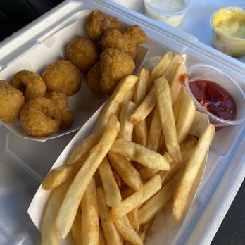 The Chuck Box - Fries good but too salty. Mushrooms good! - Burgers Near Me - Tempe, Arizona