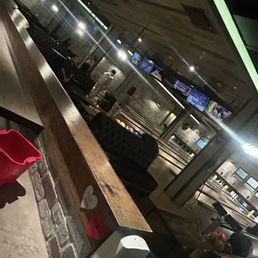 She asked us to move while putting our shoes back on to get the area setup for a reservation. There are plenty of lanes open