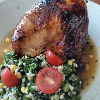 Houston's Restaurant - Roasted chicken with Taboule made from kale - American Near Me - Pompano Beach, Florida