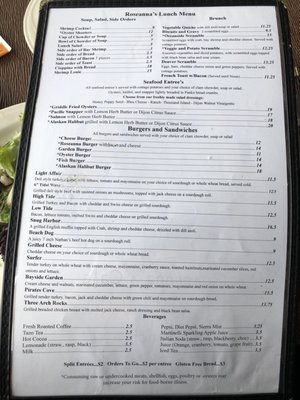 Menu photo 7 Roseanna's Cafe Oceanside, OR Menu photo 7 Roseanna's Cafe Oceanside, OR