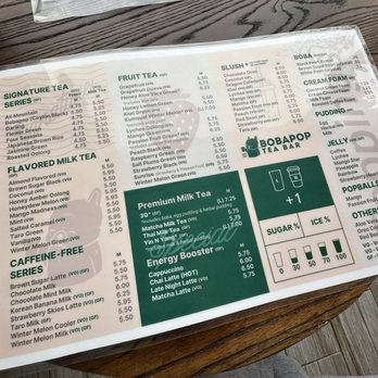 BobaPop Tea Bar - Germantown - Menu - Bubble Tea Near Me - Germantown, Maryland