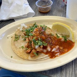 Toro Loco - Charred chicken soft taco. Muy Bueno