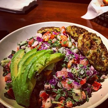 Stonefire Grill - The Jenny's Mediterranean Salad- the chicken patties were the bomb! Family recipe - Barbeque Near Me - Rancho Cucamonga, California Stonefire Grill - The Jenny's Mediterranean Salad- the chicken patties were the bomb! Family recipe - Barbeque Near Me - Rancho Cucamonga, California