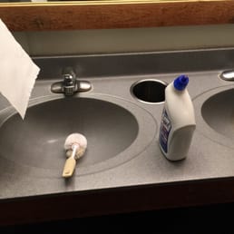 This is what the bathroom looks like on a Saturday afternoon. Really top notch here in Stoughton. This is what the bathroom looks like on a Saturday afternoon. Really top notch here in Stoughton.