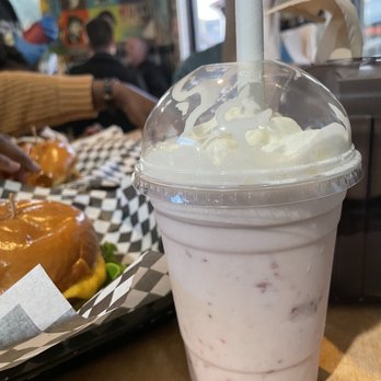 Grinderz - Strawberry milkshake - Burgers Near Me - Huntington Beach, California