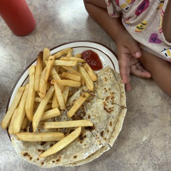 Palmas Restaurant - Kids quesadilla with french fries - Mexican Near Me - Soledad, California