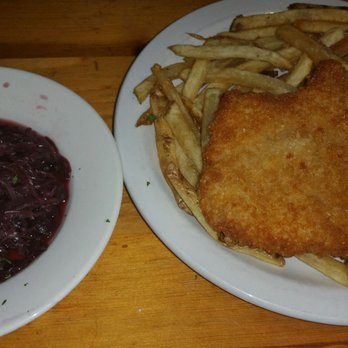 Royal Bavaria - Schnitzel with fries and red cabbage. Yummy! - German Near Me - Moore, Oklahoma