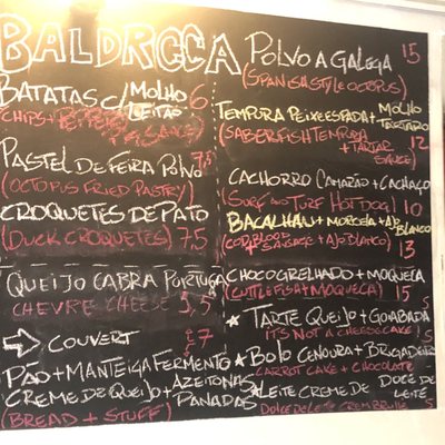 Menu photo 8 Tasca Baldracca Lisbon, 11 Menu photo 8 Tasca Baldracca Lisbon, 11