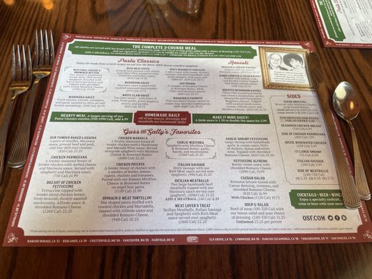 Menu photo 1 The Old Spaghetti Factory Chesterfield, MO