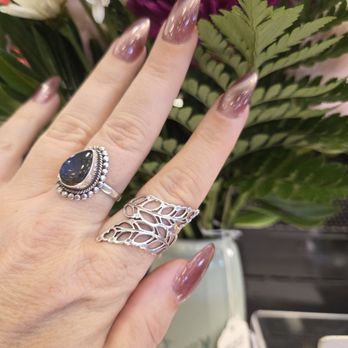Inspirit Nails & Spa - Almond cat eye nails color #34 - Nail Salons Near Me - Escondido, California