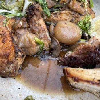 Le Sud Mediterranean Kitchen - Herb roasted chicken (it has mushrooms so beware) - Mediterranean Near Me - Chicago, Illinois