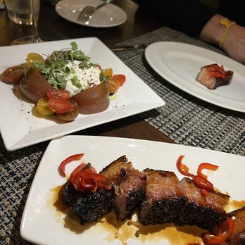Del Frisco's Double Eagle Steak House - Thick-cut Nueske's Bacon Au Poivre - Bars Near Me - Orlando, Florida Del Frisco's Double Eagle Steak House - Thick-cut Nueske's Bacon Au Poivre - Bars Near Me - Orlando, Florida