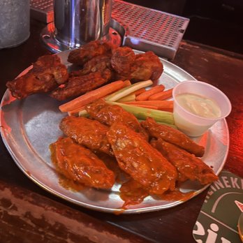 The Kettle Black - a plate of wings, carrots and celery - Chicken Wings Near Me - Brooklyn, New York The Kettle Black - a plate of wings, carrots and celery - Chicken Wings Near Me - Brooklyn, New York