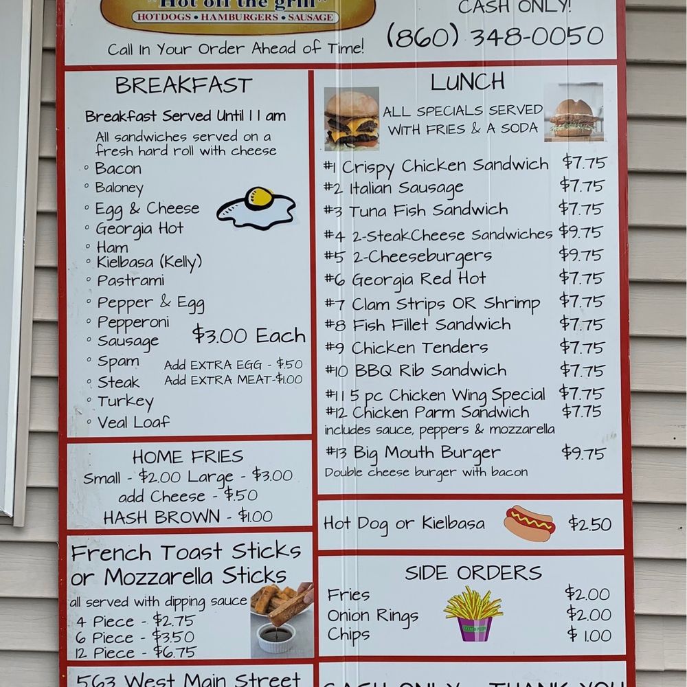 Sahadi's Hotties - Part of the Menu - Hot Dogs Near Me - New Britain, Connecticut