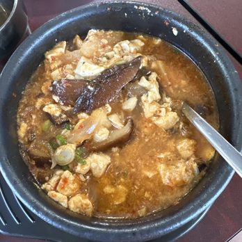 Kimchi House - spicy tofu mushroom soup - Korean Near Me - Pinole, California