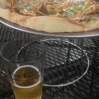 Far Gohn Brewing Company​ - Margarita radler and another one of their delicious pizzas - Breweries Near Me - Culpeper, Virginia