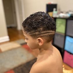Church Street Barber Shop - Lightening bolt haircut by the shop! Thank you!