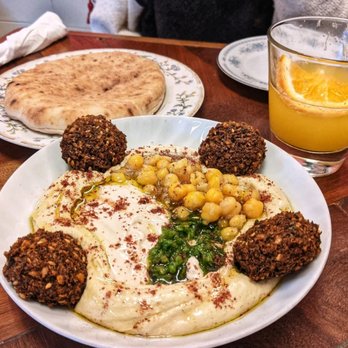 Queen - Falafel and Hummus (comes with Pita) - Middle Eastern Near Me - Brooklyn, New York Queen - Falafel and Hummus (comes with Pita) - Middle Eastern Near Me - Brooklyn, New York